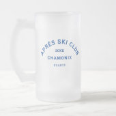 Après Ski Club Winter Blauwe Skigebied Wapen Matglas Bierpul (Links)