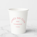 Après Ski Club Winter Roze Skigebied Crest Papieren Bekers<br><div class="desc">Après Ski Club,  winter ijzig roze skigebied kam papier kopjes. Personaliseer met het jaar van uw skireis,  naam van het skigebied en locatie. Perfect voor een skitocht met groepsbestemming of voor een après ski-themafeest. Ontworpen om te voldoen aan ons Après Ski Club Collectie.</div>