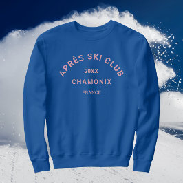 Après Ski Club Winter Roze Skigebied Crest Vrouwen Trui