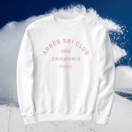 Après Ski Club Winter Roze Skigebied Crest Vrouwen Trui