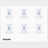 Apres Ski Club Winter Ski Bachelorette Party Ronde Sticker (Vel)