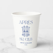 Apres Ski Club Winter Ski Bruidsmeisjes Uitstap Papieren Bekers (Voorkant)