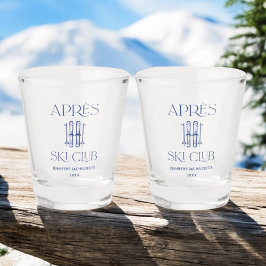 Apres Ski Club Winter Ski Bruidsmeisjes Uitstap Shot Glas