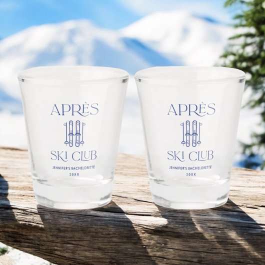 Apres Ski Club Winter Ski Meisjesuitgavendag Shot Glas