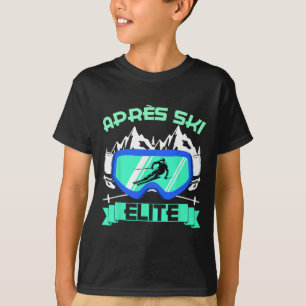 Apres Ski Elite Skien Snowboarden Ski Konijn Ski T-shirt