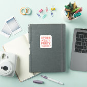 Apres ski feest meisjes squad roze esthetiek sticker (iPad Cover)