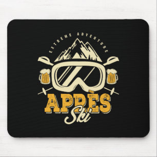 Apres Ski-feest outfit, bier en drankjes na skiën Muismat