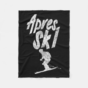 Apres Ski Feest Squad Crew Skiën Bier Skier Vakant Fleece Deken