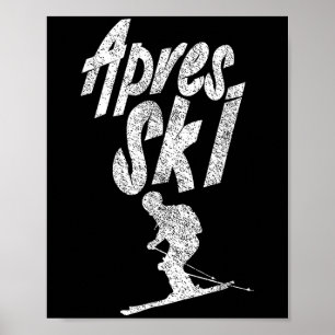 Apres Ski Feest Squad Crew Skiën Bier Skier Vakant Poster