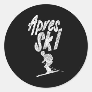 Apres-ski feest squad crew skien bier skiërApres Ronde Sticker