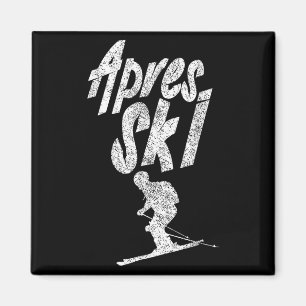 Apres Ski Feestploeg Crew Skien Bier Skier Vakanti Magneet