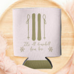 Apres Ski Funny Winter Bachelorette Blikjeskoeler<br><div class="desc">Deze grappige bachelorette koelboxxen lezen: "Het is allemaal bergafwaarts van hier" aan de ene kant en hebben ruimte voor een naam aan de andere. Ideaal voor Apres ski of winterbachelorette feestjes. Zoeken naar overeenkomende objecten in mijn winkel.</div>