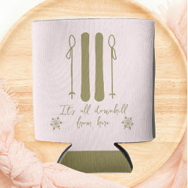 Apres Ski Funny Winter Bachelorette Blikjeskoeler