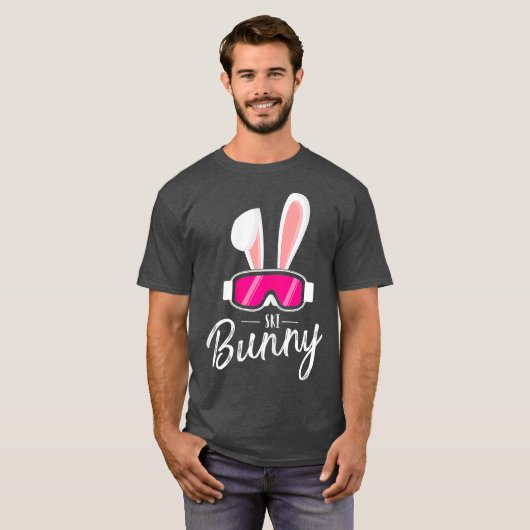 apres ski Funny Women party outfit ski Bunny for T-shirt (Voorkant volledig)