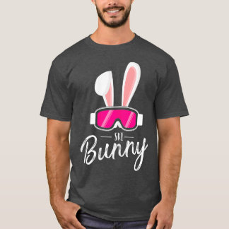 apres ski Funny Women party outfit ski Bunny for T-shirt