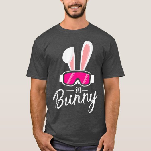 apres ski Funny Women party outfit ski Bunny for T-shirt (Voorkant)
