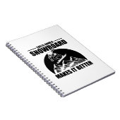 Apres-ski Gift | Snowboard Snowboarder Winter Xmas Notitieboek (Rechterzijde)