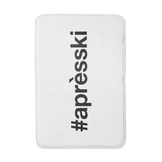APRES SKI Hashtag Badmat (Voorkant Verticaal)