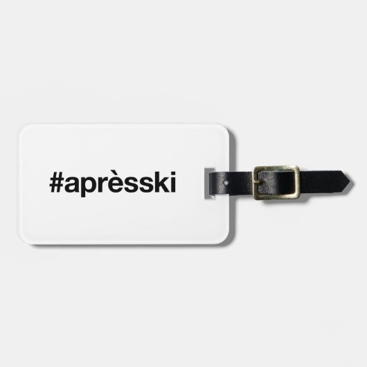 APRES SKI Hashtag Bagagelabel (Voorkant horizontaal)