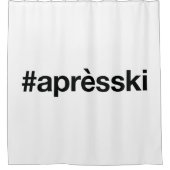 APRES SKI Hashtag Douchegordijn (Voorkant)