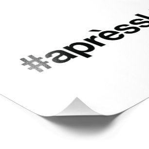 APRES SKI Hashtag Foto Afdruk