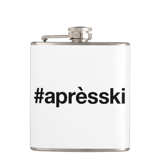 APRES SKI Hashtag Heupfles (Voorkant)