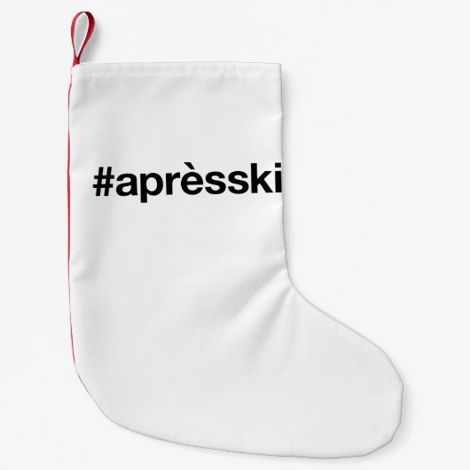 APRES SKI Hashtag Kleine Kerstsok (Voorkant)