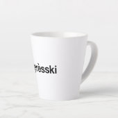 APRES SKI Hashtag Latte Mok (Rechterhoek)