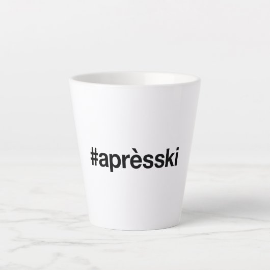 APRES SKI Hashtag Latte Mok (Voorkant)