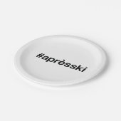 APRES SKI Hashtag Papieren Bordje (Gekanteld)