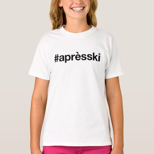 APRES SKI Hashtag T-shirt (Voorkant)