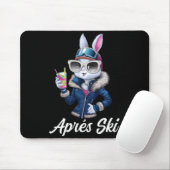 Apres Ski Hat Party Design Ski Bunny Skier Outfit  Muismat (Met muis)