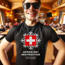 Apres-ski instructeur grappig skigebied T-shirt