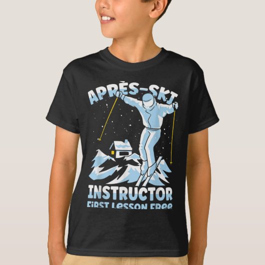 Apres Ski-instructeur Skiën _1 T-shirt (Voorkant)