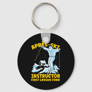 Apres ski instructeur skiën Apres ski instructeur Sleutelhanger