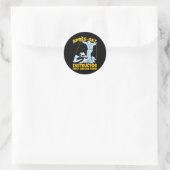 Apres Ski-instructeur Skiën Ronde Sticker (Tas)