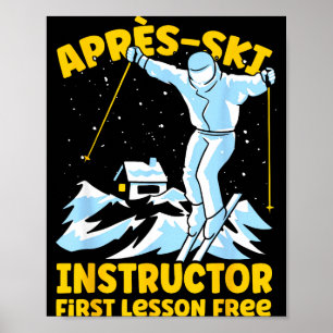 Apres-ski-instructeur skiet Apres-ski-instructeur  Poster