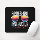 Apres Ski Instructor First Lesson Free Funny Skiin Muismat (Met muis)