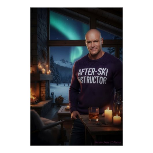 Après Ski Instructrice Perfect Poster (Voorkant)