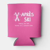 Apres Ski Jaarlijkse Familie Vriend Ski Trip Koelb Blikjeskoeler (Voorkant)