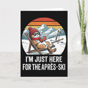 Après-ski Kat Skien Heren Dames Kids Grappig Après Kaart