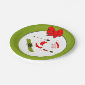 Apres Ski Kerstvakantie feest Papieren Bordje (Gekanteld)