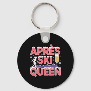 Apres Ski Koningin Skiën Snowboarden Skiloper Apre Sleutelhanger
