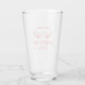 Apres ski meidenfeest roze glas (Achterkant)