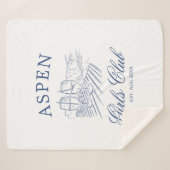 Après Ski Met De Aankomende Bruid Bach Weekend Sherpa Deken (Voorkant (horizontaal))