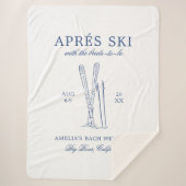 Après Ski Met De Aankomende Bruid Bach Weekend Sherpa Deken (Voorkant)