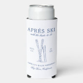 Après Ski Met De Aansluitende Bruid Bach Weekend Seltzer Blikjeskoeler (Seltzer Voorkant)