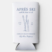 Après Ski Met De Aansluitende Bruid Bach Weekend Seltzer Blikjeskoeler (Voorkant)