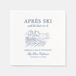 Après Ski Met De Bruid Die Bach Weekend Servet