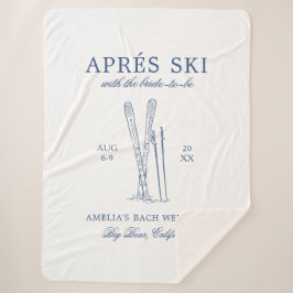 Après Ski Met De Bruid Die Bach Weekend Sherpa Deken